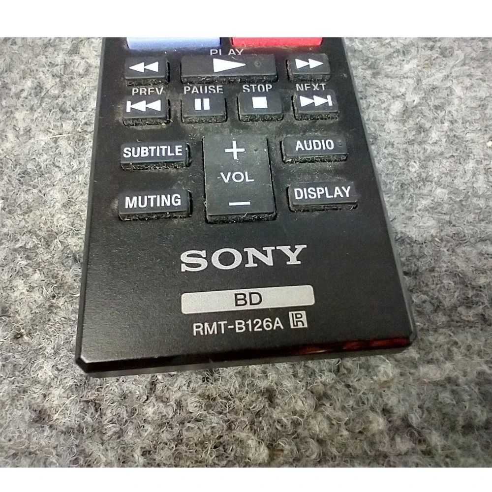 Sony Remote Control RMT-B126A Black Blu-ray Disc Player Netflix SEN Button
